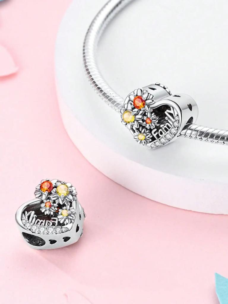 Charm Copper Colors Dragonfly Sunflower Rose Bead For Original Bracelet Diy Beads Charms Jewellery Making Gift For Women Styfne