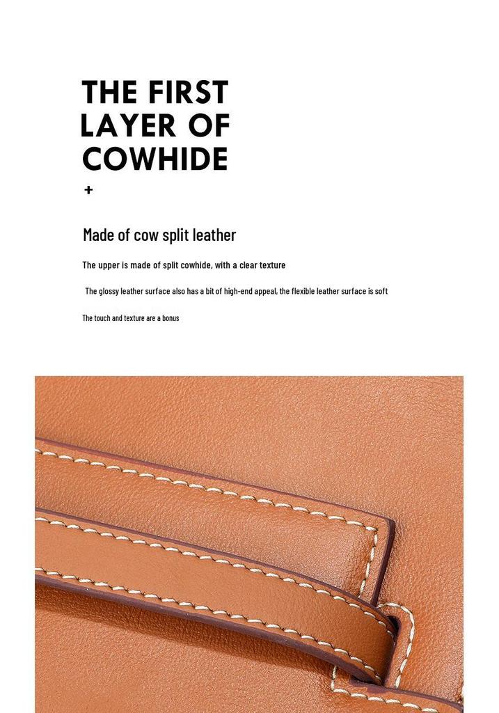 Borsa a Tracolla Kelly alla Moda in Pelle di Vitello per Donna - Borsa a Spalla Versatile, di Alta Gamma, in Vera Pelle con Sensazione di Lusso Leggero