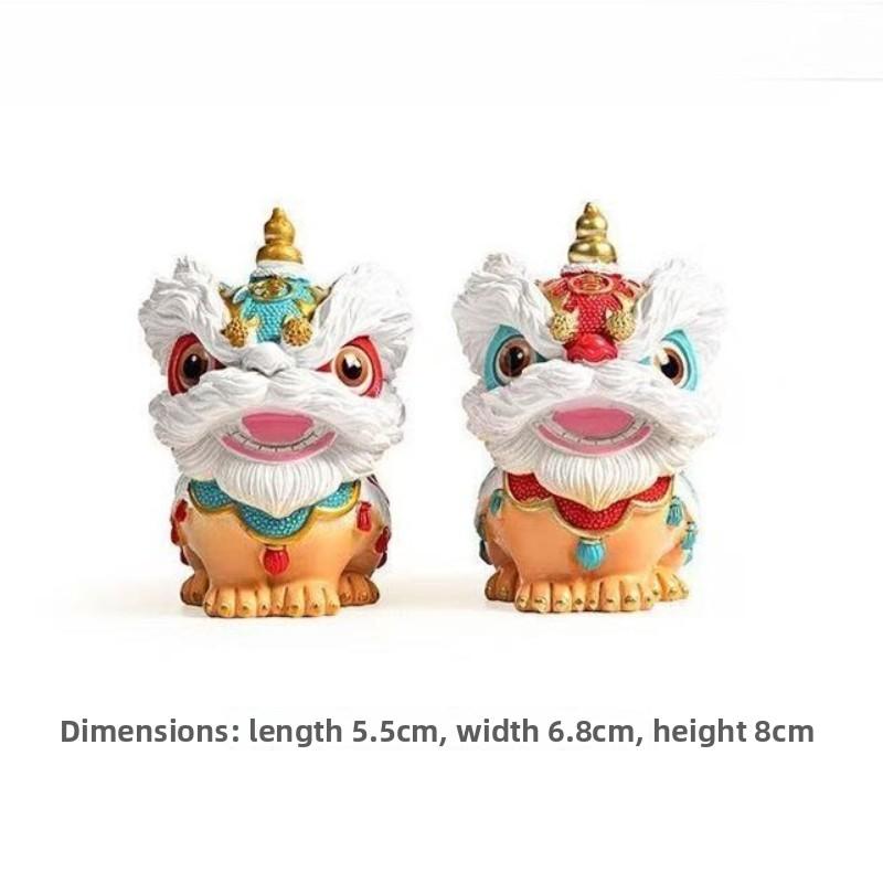 Premium Resin Color-Changing Tea Pet Drinking Tea Decoration for Tea Table Top Chinese Trendy Lion Wake-Up Resin Craft Home Deco