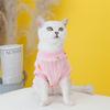 Strawberry Print Cat Puppy Sweater Autumn Winter Pet Clothing Plush Pullover with Pull-tab Low Price Kitten Clothes Sphynx Coats