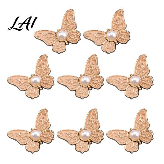 Butterfly Shape Button Pin Waist Tightener Pins No-Sew Pants Tighteners Removable Jeans Reducer Pins for Loose Skirts Dresses Stylish