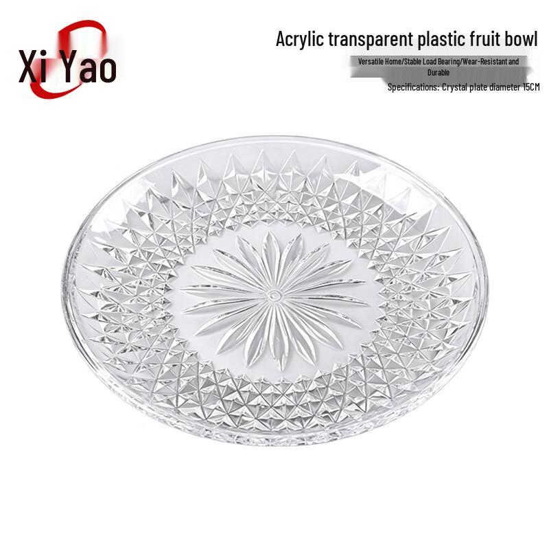 Xiyao Transparent Acrylic Snack & Fruit Plate