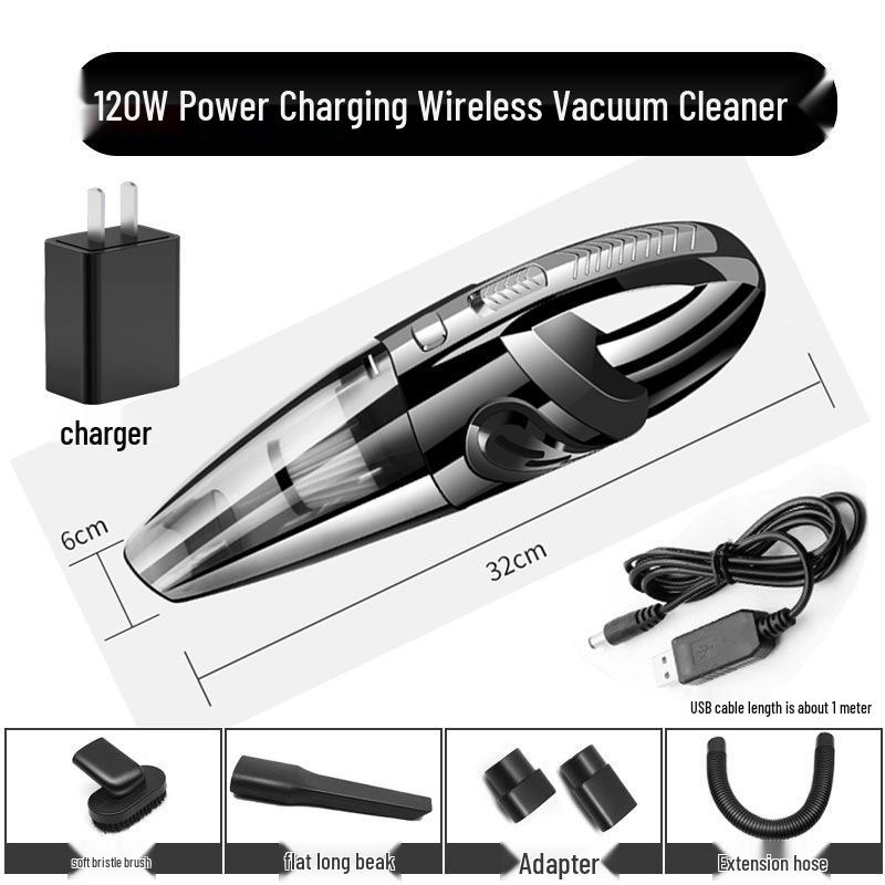Wireless Handheld Vacuum Cleaner for Desktop, Car & Window with Powerful Suction
