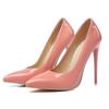 Large Size 47 Classic Style Women's Patent Pointed High Heels 12cm High Heels Elegant Women's Solid Color Slim High Heels