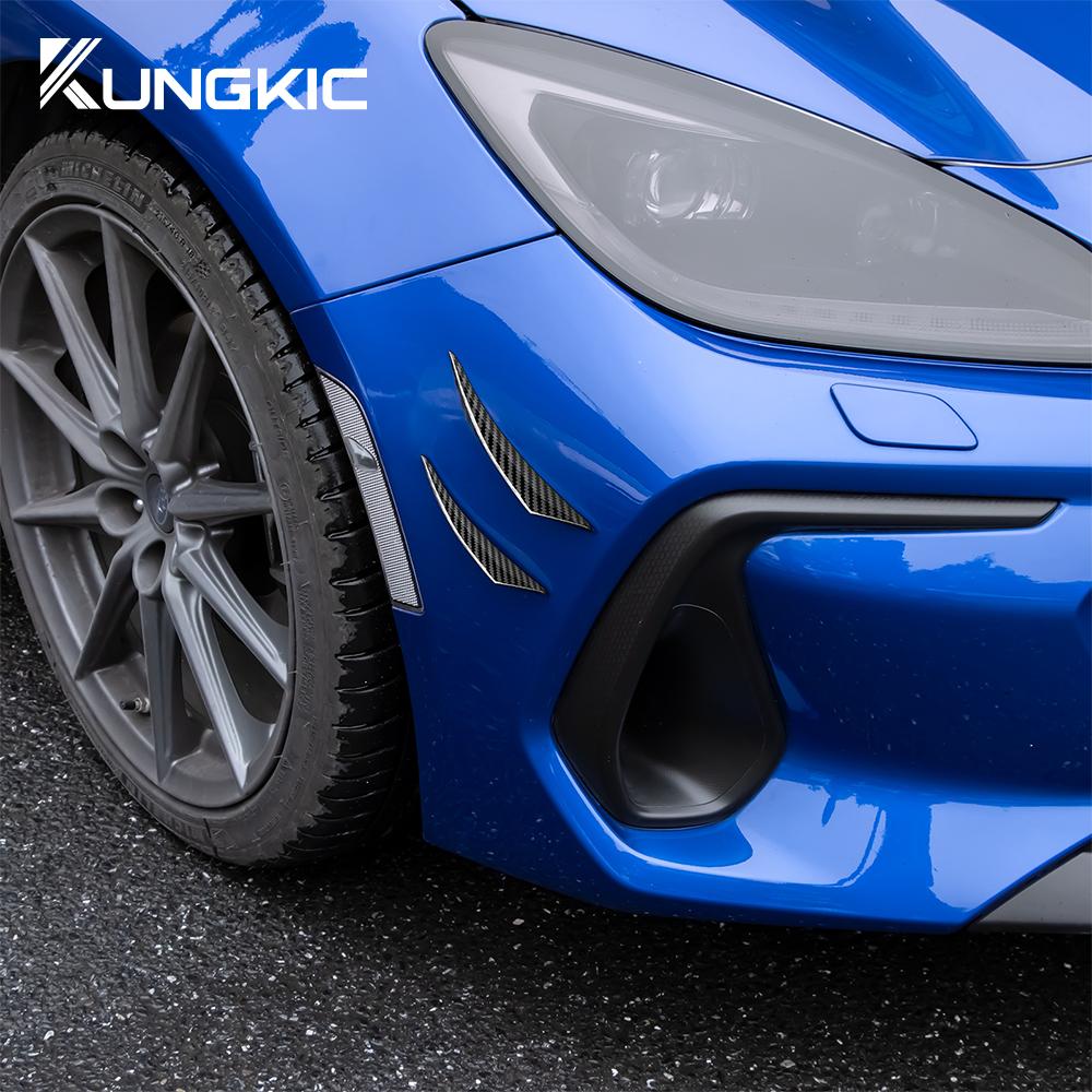 Real Carbon Fiber Sticker For Subaru BRZ Toyota GR86 2025 2025 2025 2025 Car Front Bumper Spoiler Blade Fender Trim Accessories
