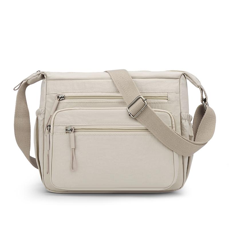 Women's Multi-layer Shoulder Bag Nylon Water-repellent Large Capacity Crossbody Bag Mother Bag