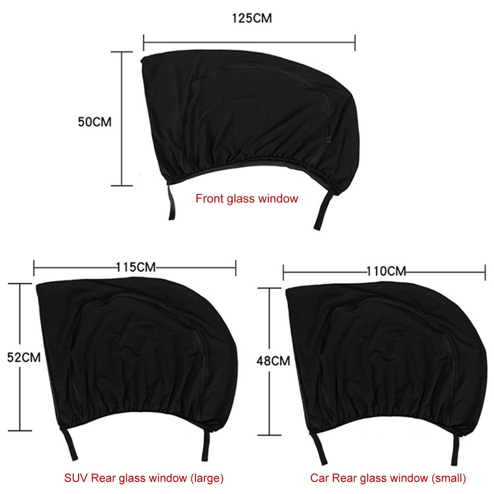 2pcs Car Window Shades Breathable Car Window Screen Sunshade Sunscreen Insect Mosquito Resistant Side   Mesh Covers 125*50cmCelsius49.21*19.69in