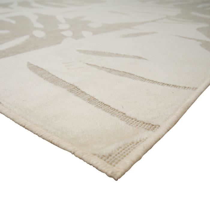 Tapis scandinave moderne doux écru 120x160