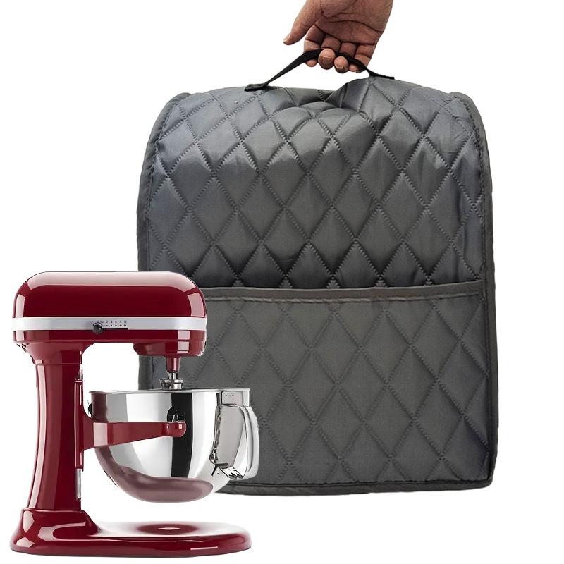 Standing Blender Dust Cover Multi-Color Quilted Diamond Pattern With Side Pocket Polyester Taffeta Appliance Protector Anti Dust