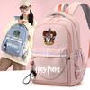 Large Capacity Schoolbag with Shoulder Strap; Student Three-piece Pencil Case Set