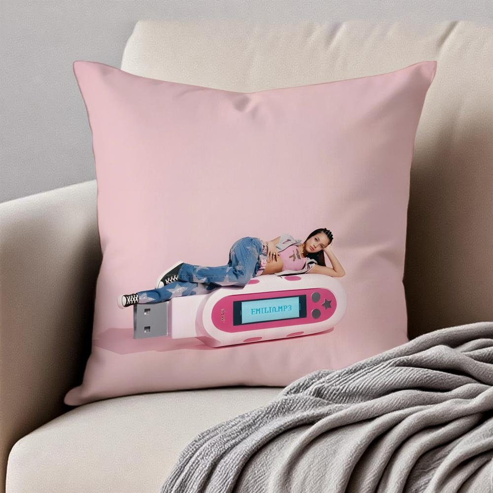 Singer EEmilia Classic Cushion Cover Pillowcase Antidustmite Invisible Zipper Short Plush Sofa Cushion
