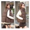 Women S Korean Style Down Cotton Padded Vest Short Warm Casual Outerwear