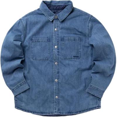 Levis Wendbare Button-Down Kragen Weite Langarmjacke Herrenjacken Blau A8553-0000