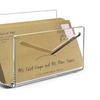 Acrylic Mail Holder Clear File Letter Organizer Smooth Edge Burr-Free Lightweight Countertop Vertical Envelope Mail Holder