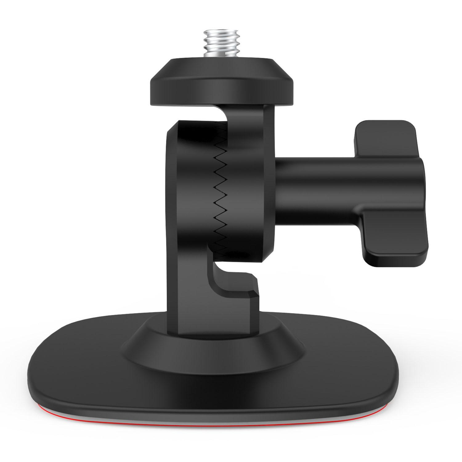 GP383A Gear Design Flexible TPU Motorcycle Helmet Mount Action Camera Holder Adhesive Base A