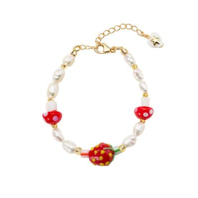 FINDELISE 925 Silber Süßwasserperle Beere Beere Armband