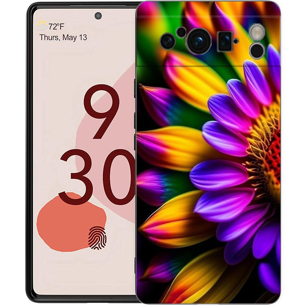 Summer Daisy Sunflower Floral Flower Phone Case for Google Pixel 8 7 6 7A 6A Pro 5G Shockproof Silicone 9 Pro XL 8 Pro 5G Shell