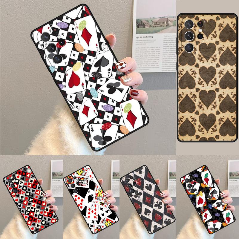 Cards Casino Ace Of Spades Phone Case for Samsung Galaxy note 10 pro S26 Ultra S23 S24 FE S25 S21 S22 PLUS shockproof Cove