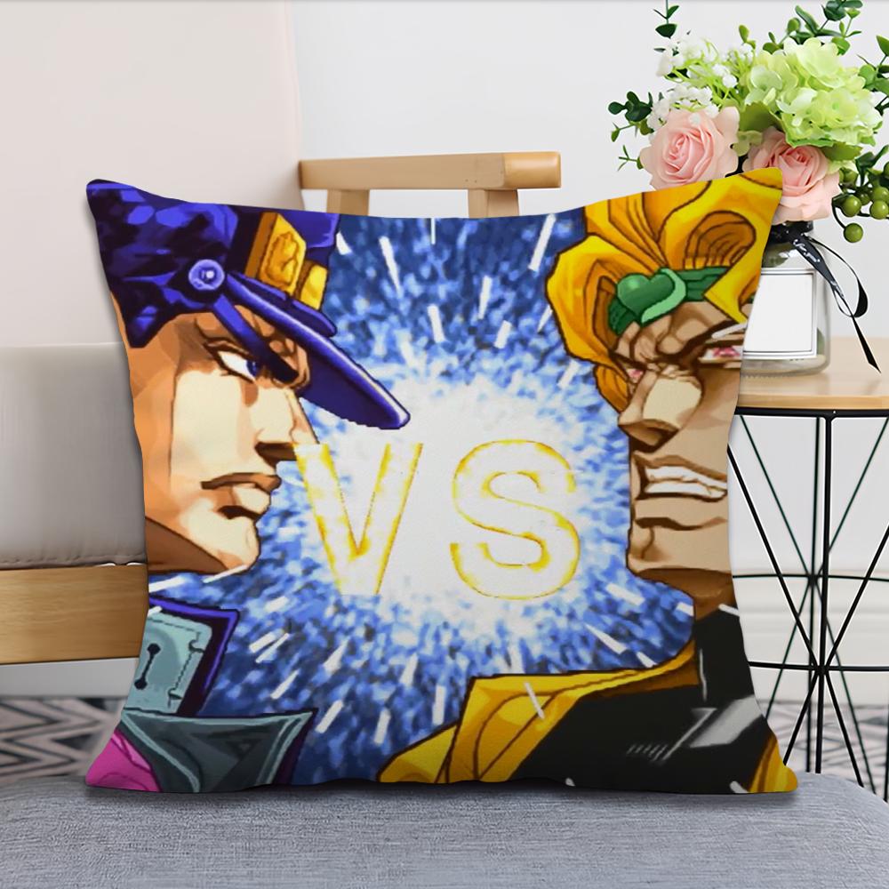 подушка Stardust Dio чехол Крестоносцы Наволочка Комната Спальня Kujo Диван Гостиная Спинка JOJO Автомобиль Квадратный Jotaro Изголовье 12x12Inch