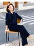 Sophisticated Spring & Autumn Two-Piece Set for Middle-Aged and Elderly Women - 2026 New Style Lapel Shirt Set
