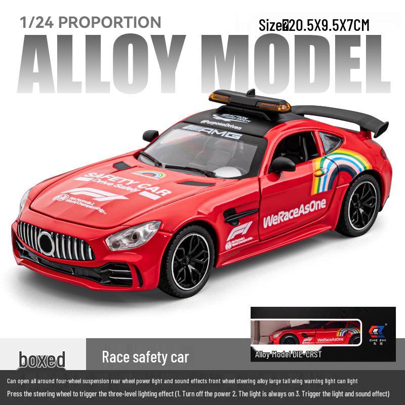 

Carzhi GTR Safety Car 1/24 Pull-Back Toy with Sound & Light, Children s Alloy Model