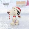 Enesco Jim Shore Peanuts Snoopy Glitter Candy Cane Mini Figure