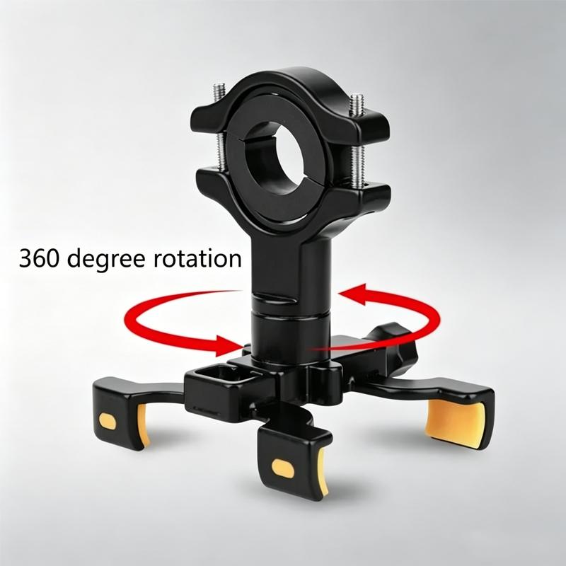 360 Rotation Universal Bicycle Phone Mount Bike Motorcycle Phone Mount Handlebar Mounted Cell Phone Holder for 4.5-7 Inch Phone