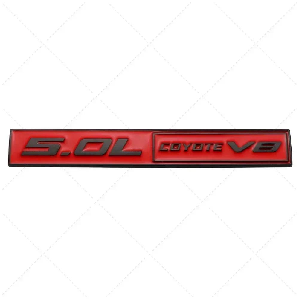 1Pc 3D Metal 5.0 COYOTE V8 Rear Trunk Side Fender Emblem Badge Sticker Car Accessories For Mustang 5.0 GT F150 FX4 Kuga MONDEO