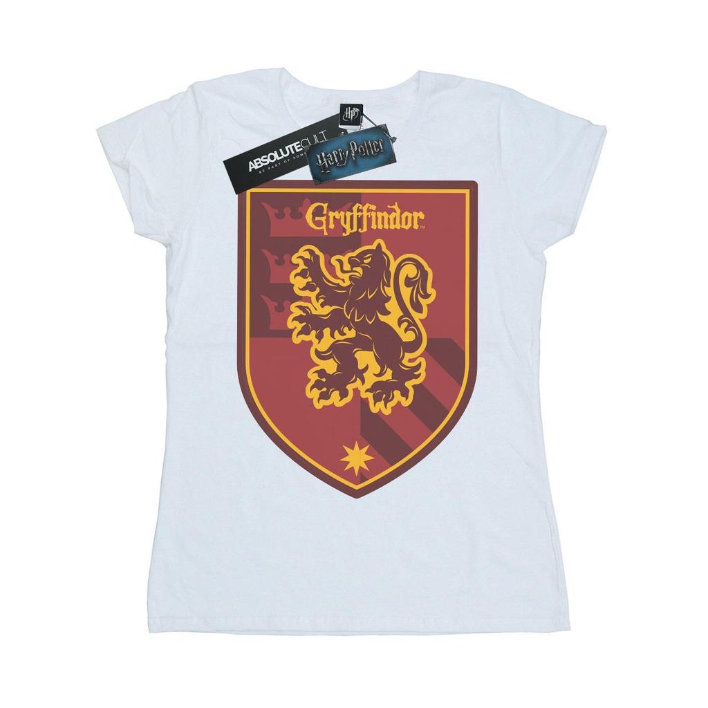 Harry Potter Womens/Ladies Gryffindor Crest Flat Cotton T-Shirt