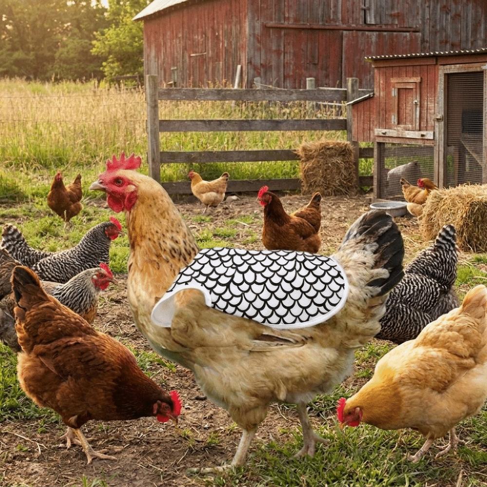 Anti-Pecking Hen Apron Adjustable Poultry Apron Protective Gear Chicken Saddle Pecking Prevention