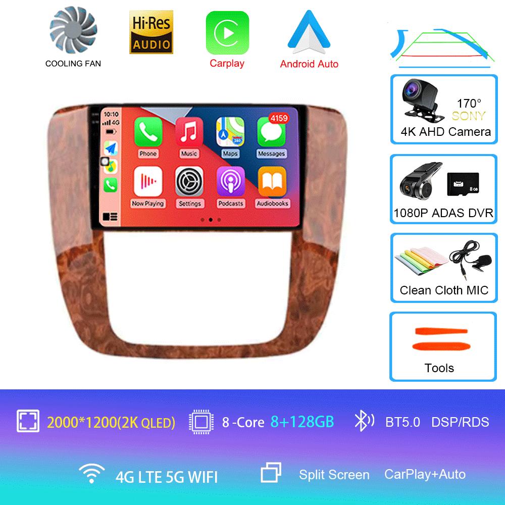 For GMC Yukon Chevrolet Tahoe Suburban 2007-2012 2 din Android 14 Auto Carplay Car Radio Multimedia Stereo GPS dvd
