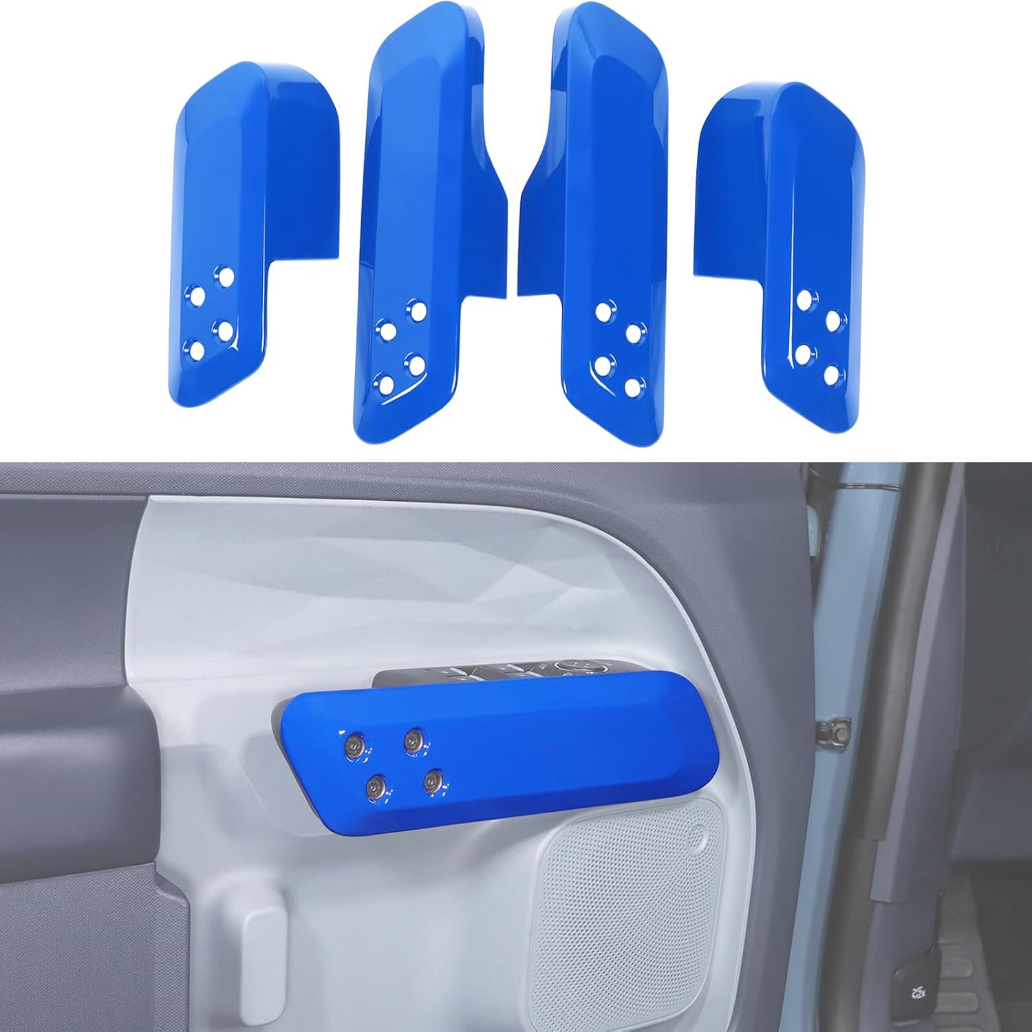 

Aunginsy Inner Door Handle Panel Trim Cover Compatible with Ford Maverick 2022-2025 Pickup Front Rear Door Look Interior Door Armrest Handle Panel синий