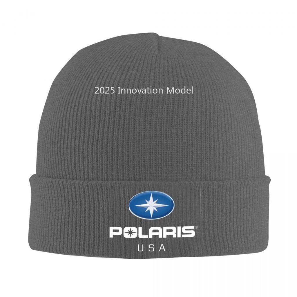 Polaris Logo Warm Knitted Cap Hip Hop Bonnet Hat Autumn Winter Outdoor Beanies Hats for Men Women Adult