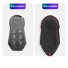 Suede Leather Key Cover for Xiaopeng Xpeng X9 Anti-Wear Protection Case 3D Key Holder Simple Style
