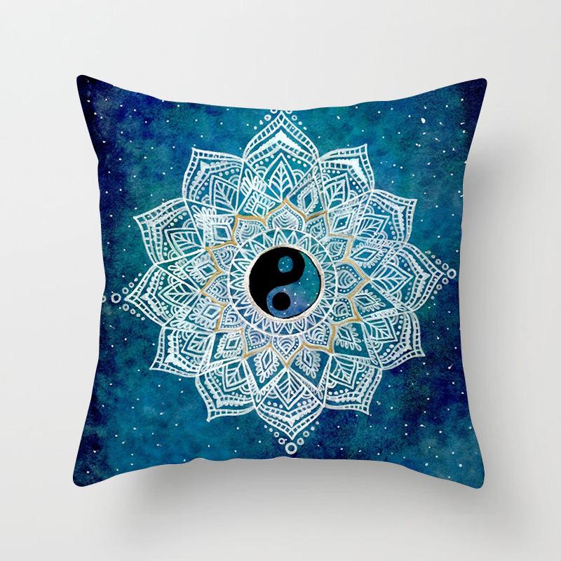 New Mandala Series Ethnic Theme Polyester Pillow Case Cushion Exotic