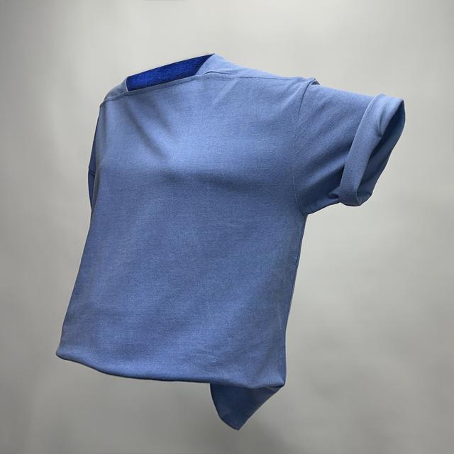 Studio 235 Boyfit Pigment Square Neck Blue Free