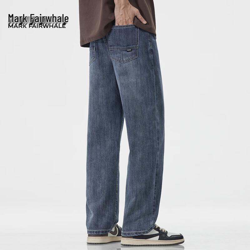 Mark Fairwhale Men's Vintage Straight-Leg Loose Jeans