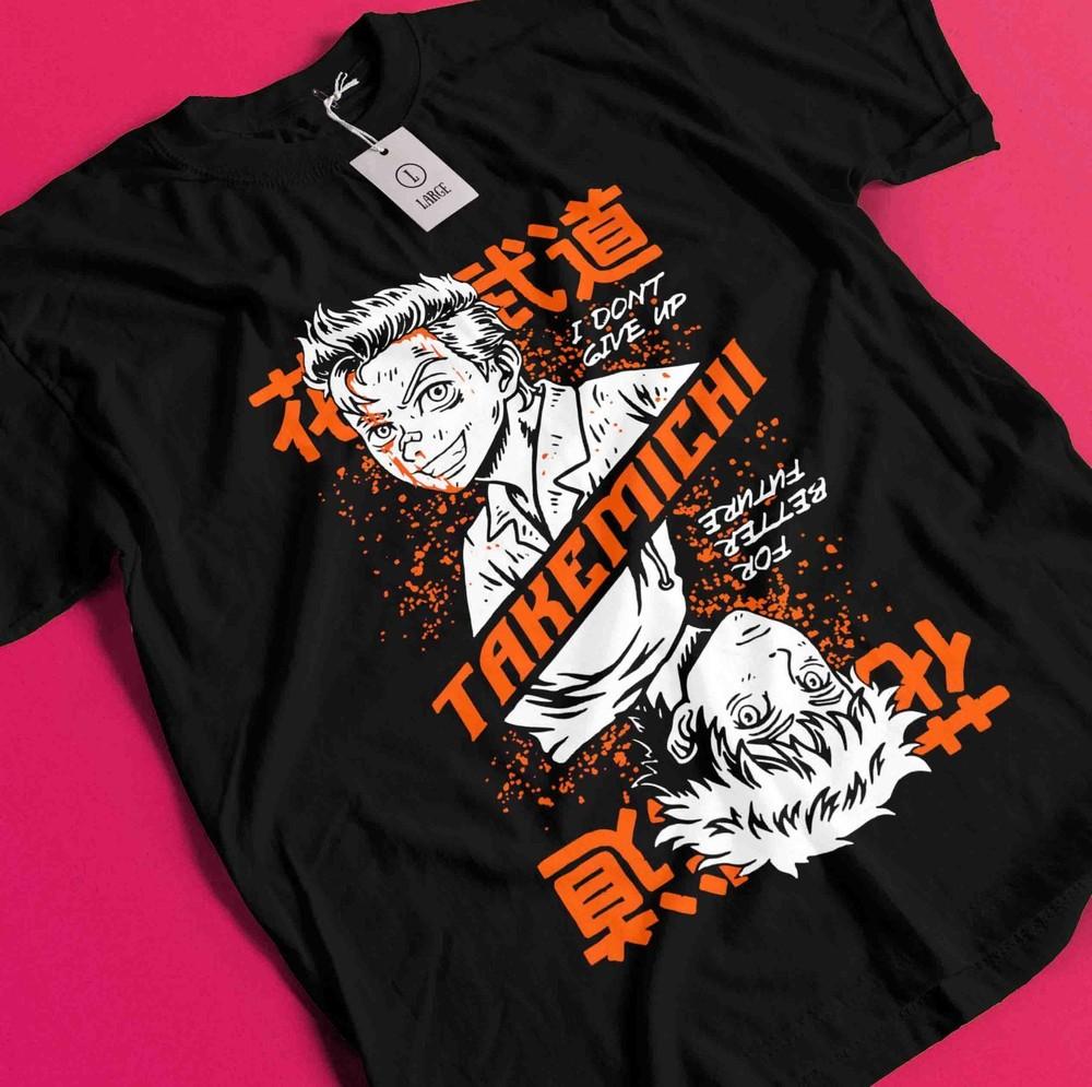 

Tokyo Revengers T-Shirt Manjiro Sano Shirt Takemichi Hanagaki Tshirt Ken Hakkai BB1655 XL