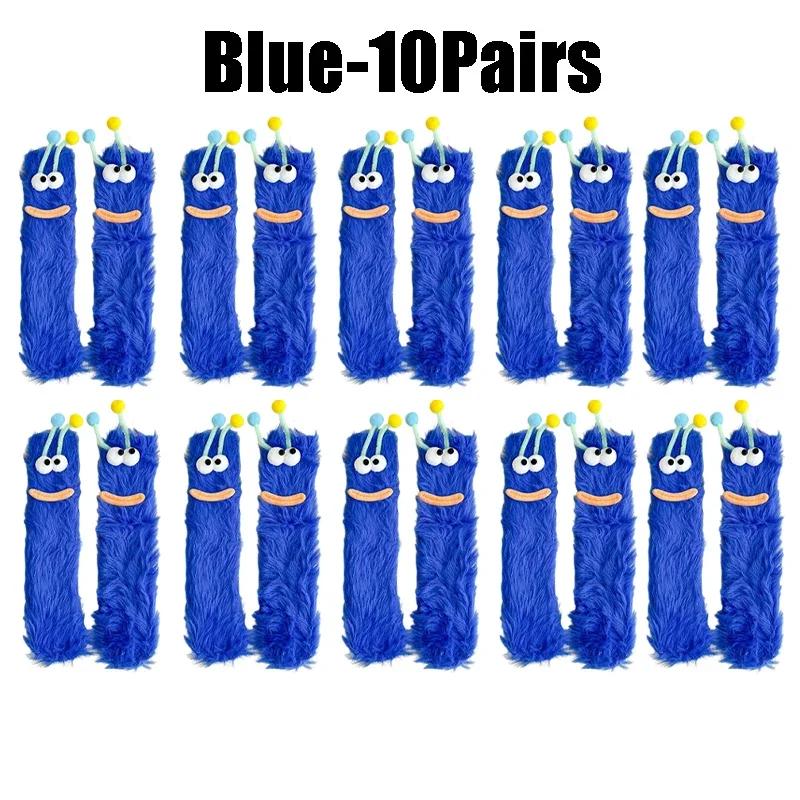 Cute Funny Socks For Women Mid Crew Socks Winter Home Sleep Socks Cartoon Plush Cozy House Floor Socks For Couples Warm Gifts