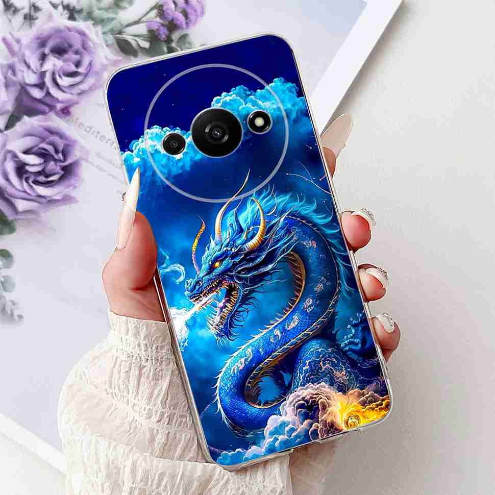 For Xiaomi Redmi A3 Case 6.71" Soft Silicone Beautiful Painting Back Cover For Redmi A3 RedmiA3 Phone Case Bags