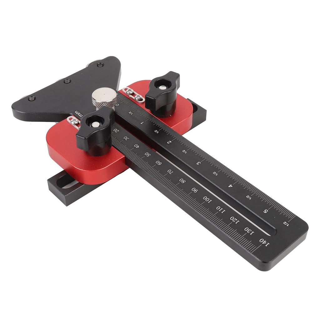 Tischsägen-Schlittenführung 3 Riemenscheiben Aluminiumlegierung Hohe Genauigkeit Schnell U-Nut Dünnschnitt Tischsägen-Schlitten für Holzbearbeitungswerkzeug