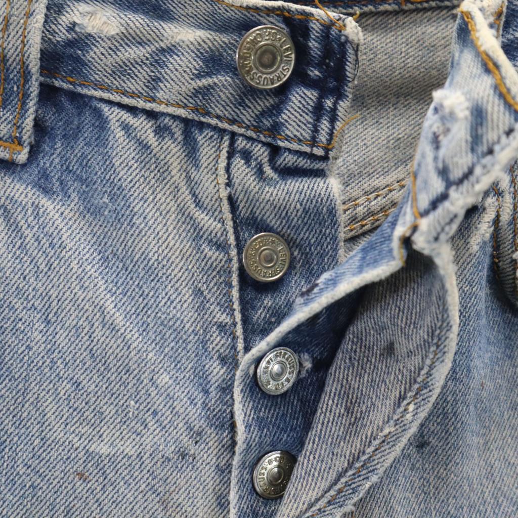 Levi's 80s vintage Tapered denim pants Wash blue jeans Women Used