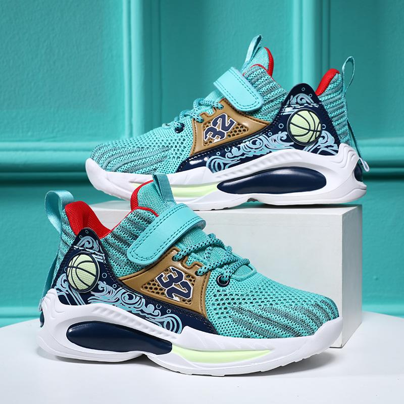 Kids' Sports Shoes Boys Basketball Sports Tennis Shoes Fashion Comfortable Teenager Casual Sneakers Non-slip Running Shoes