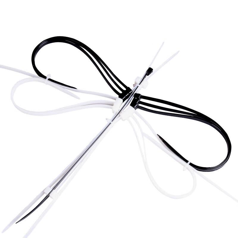 GBD White Nylon Self-locking Cable Ties