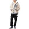 Vans Patchwork Retro Zip Hoodie Jacket Men Tops Off-White VN000FBX3KS