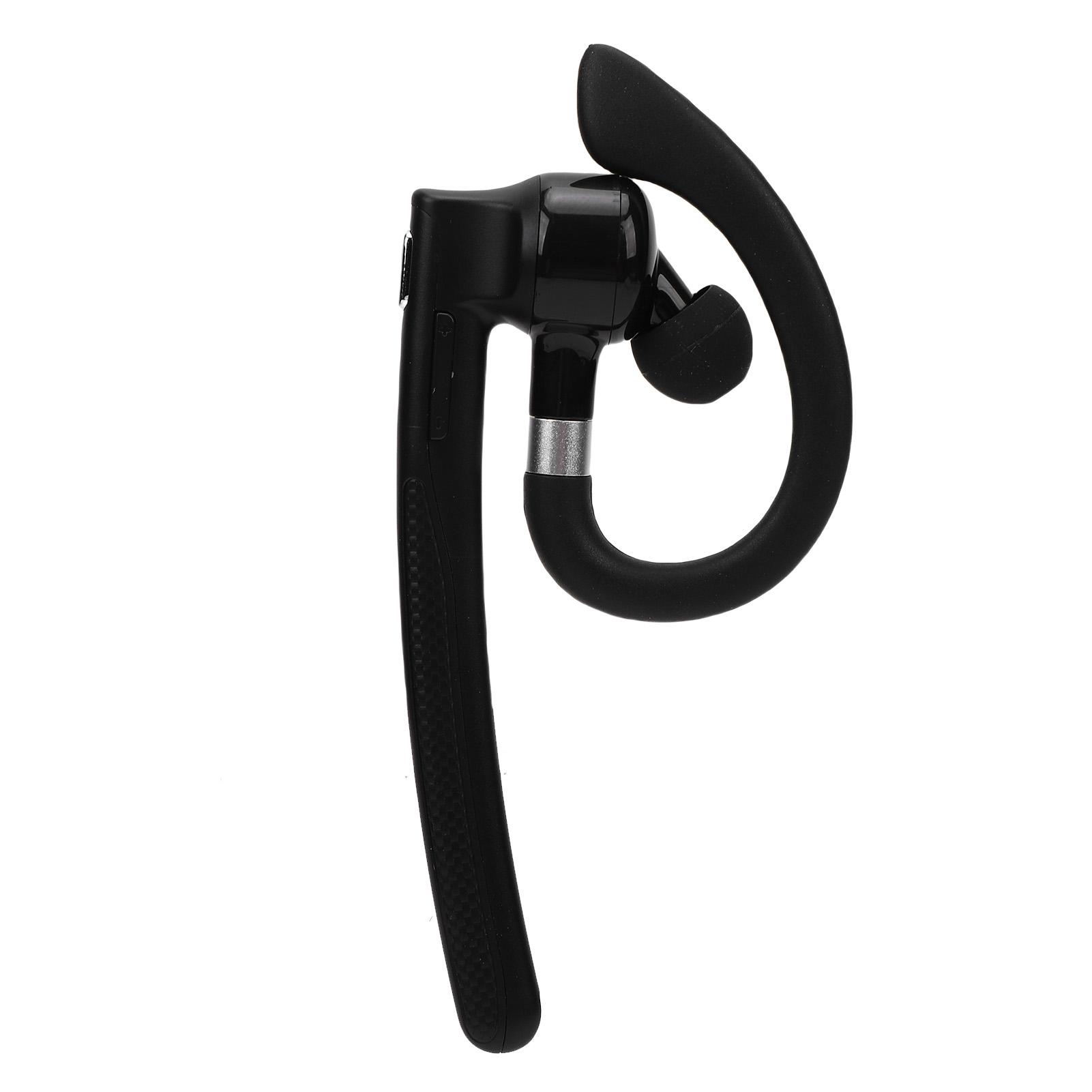 

V5.4 Headset 133 Languages AI Translation Wireless Single Ear Earpiece with Noise Cancelling Mic 500mAh Charging Case 180 Degree Rotation