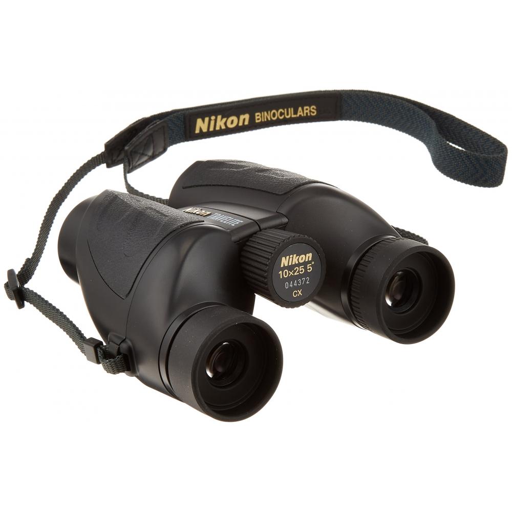 Nikon Travelite VI 10x25 Porro Prism Binoculars 10x 25 Caliber T610X25 Black