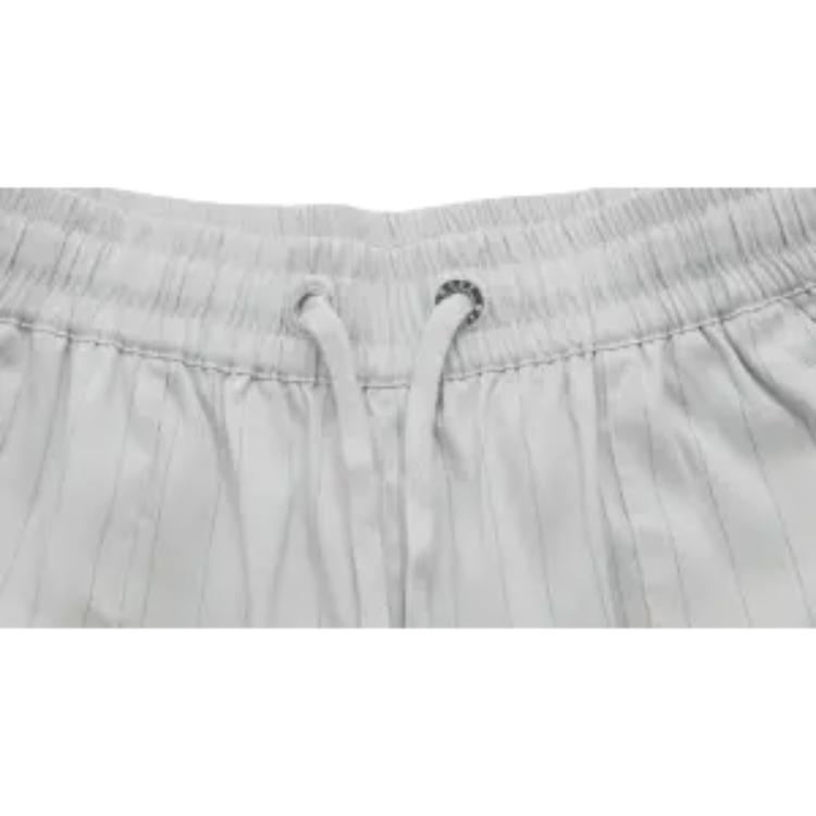 Li Ning Wade Series Striped Mid-Waist Drawstring Comfortable Breathable Loose Straight Casual Pants Men pants Mist-Gray AKXU409-3