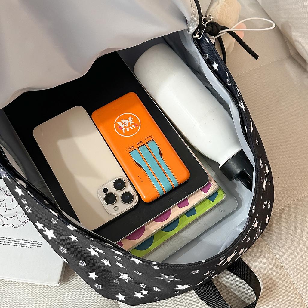 Schoolbag Korean niche star backpack ins wind fashion sweet wind student schoolbag junior high school versatile campus backpack