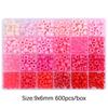 600Pcs Acrylic Beads For DIY Bracelet Necklace Jewelry Making Accessories